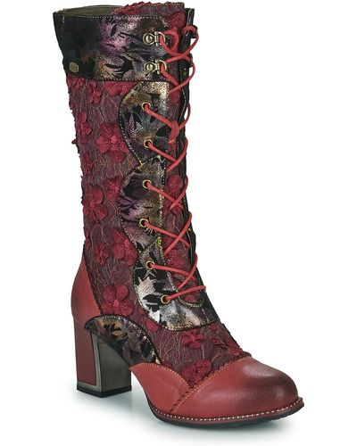 Laura Vita Kacio High Boots - Red