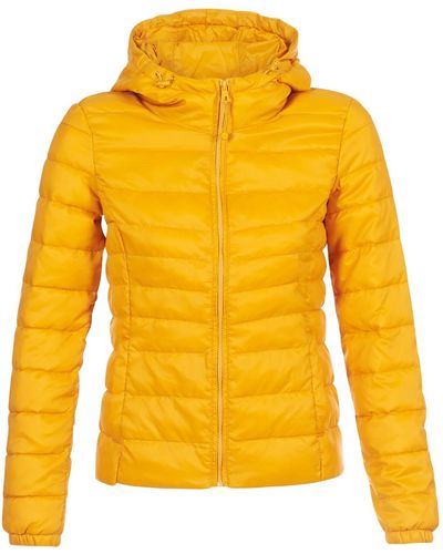ONLY Onltahoe Duffel Coats - Yellow