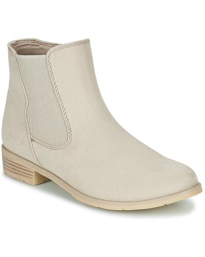 Marco Tozzi Low Ankle Boots - Natural