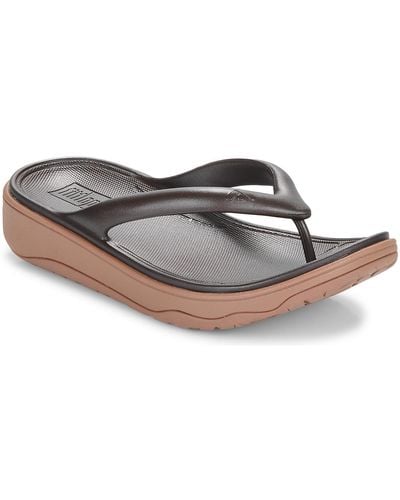 Fitflop Flip Flops / Sandals (shoes) Relieff Metallic Recovery Toe-post Sandals - Grey