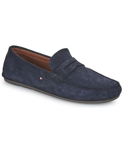 Tommy Hilfiger Loafers / Casual Shoes Casual Hilfiger Suede Driver - Blue