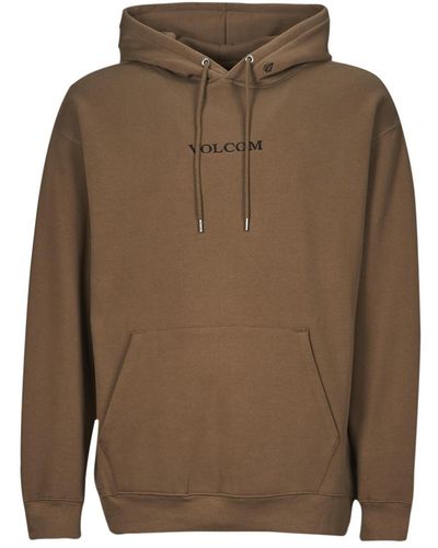 Volcom Sweatshirt Stone Po Fleece - Brown