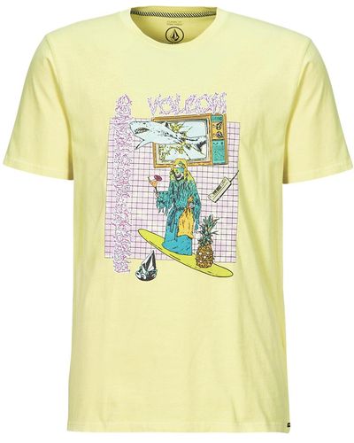 Volcom T Shirt Frenchsurf Pw Sst - Yellow