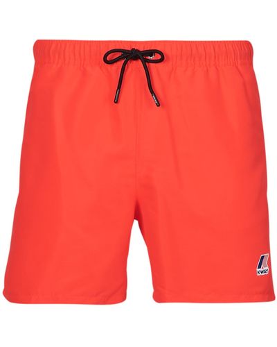 K-Way Trunks / Swim Shorts Le Vrai Olivier Fluo - Red