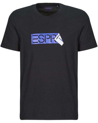 Esprit T Shirt Sus Logo Tee - Black
