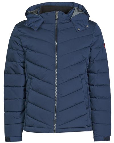 Guess Stretch Puffa Hooded Jacket - Blue