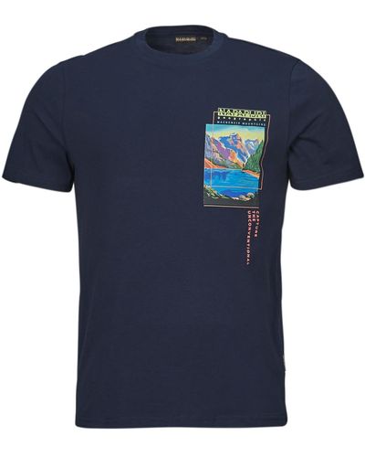 Napapijri T Shirt S Canada - Blue