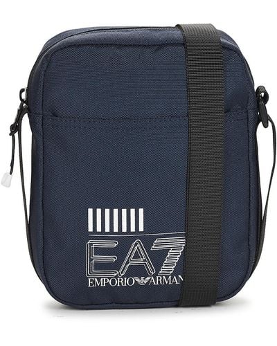 EA7 Pouch Train Core U Pouch Bag Small A - Man's Pouch Bag - Blue