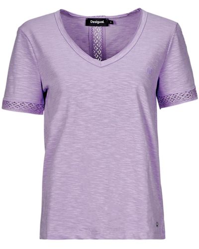 Desigual T Shirt Ts_damasco - Purple