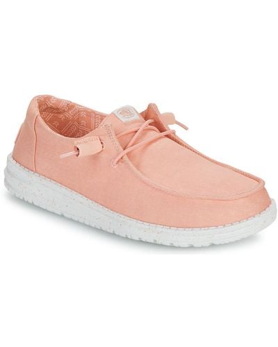 Hey Dude Slip-ons (shoes) Wendy Canvas - Pink