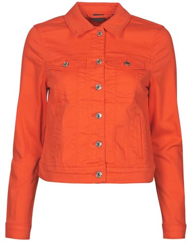 Vero Moda Vmhotsoya Denim Jacket - Orange