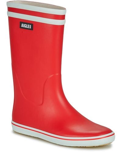 Aigle Wellington Boots Malouine - Red