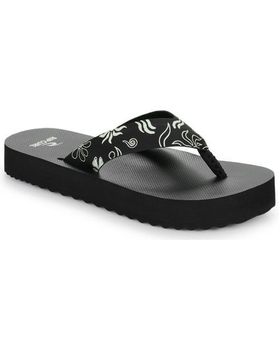 Rip Curl Flip Flops / Sandals (shoes) Holiday Platform Open Toe - Black