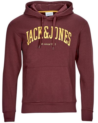 Jack & Jones Sweatshirt Jjejosh Sweat Hood - Red