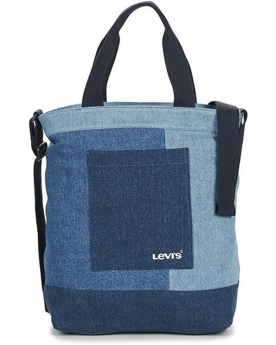 Levi's Shoulder Bag Patchwork Icon Tote - Blue