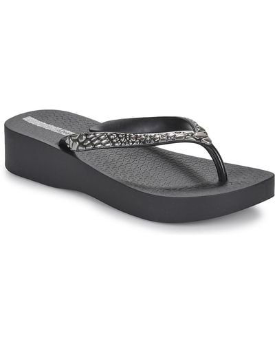 Ipanema Flip Flops / Sandals (shoes) Mesh Ix Plat Fem - Grey
