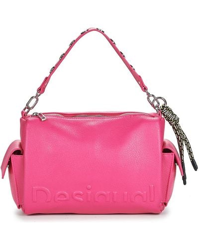Desigual Handbags Half Logo Habana - Pink