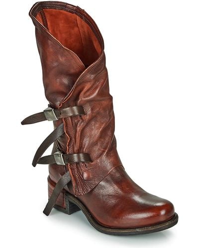 A.s.98 Isperia Buckle High Boots - Brown