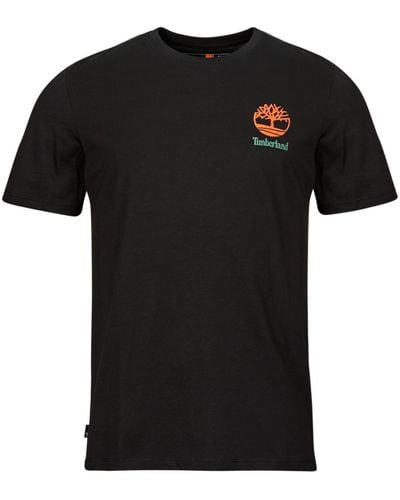 Timberland T Shirt Back Graphic Short Sleeve Tee - Black