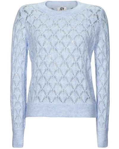 Jdy Jumper Letty L/s Structure Pullover - Blue