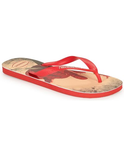 Havaianas Top Marvel Flip Flops / Sandals (shoes) - Red