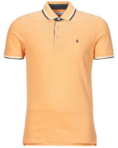 Jack & Jones Polo Shirt Jjepaulos Polo Ss - Orange