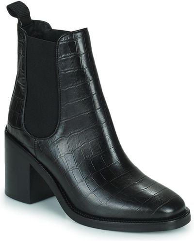 Minelli Lainy Low Ankle Boots - Black