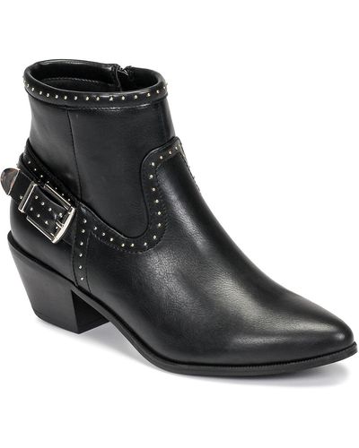 ONLY Tobio-7 Pu Stud Boot Low Ankle Boots - Black