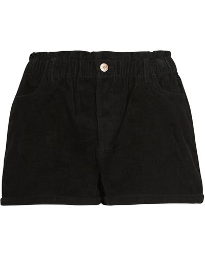 ONLY Shorts Onlcuba-flora Hw Pb Cord Shorts Pnt - Black