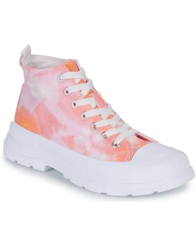Moony Mood Shoes (high-top Trainers) Higher - Pink