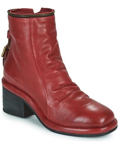 A.s.98 Vision Low Low Ankle Boots - Red