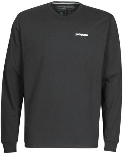 Patagonia M's L/s P-6 Logo Responsibili-tee Long Sleeve T-shirt - Grey