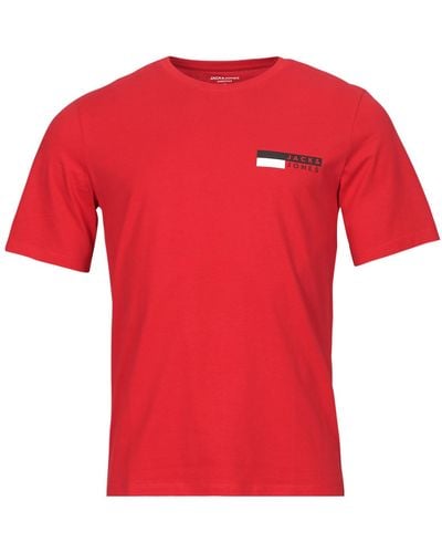 Jack & Jones T Shirt Jjecorp Logo Tee Play Ss O-neck - Red