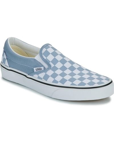 Vans Slip-ons (shoes) Classic Slip-on Colour Theory Checkerboard Dusty Blue
