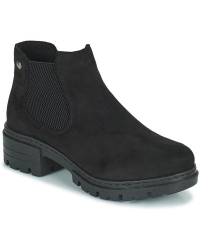 Rieker 76884-00 Low Ankle Boots - Black