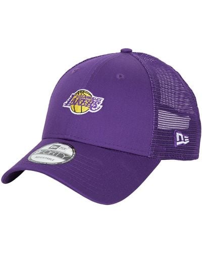 KTZ Cap Home Field 9forty Trucker Los Angeles Lakers Trp - Purple
