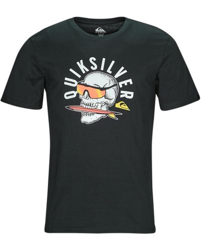 Quiksilver T Shirt Qs Rockin Skull Ss - Black