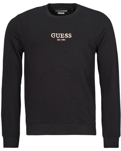 Guess Sweatshirt Logo Cn - Black