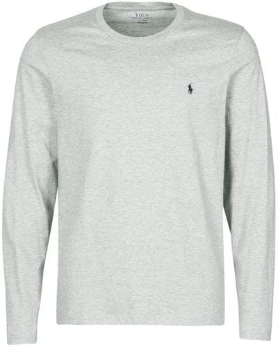 Polo Ralph Lauren Long Sleeve T-shirt L/s Crew-crew-sleep Top - Grey