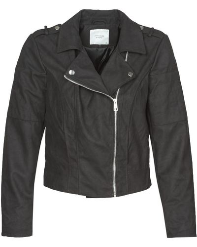 Jdy Leather Jacket New Peach - Black
