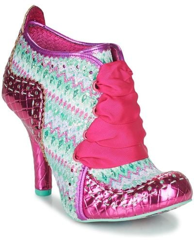 Irregular Choice Abigail's 3rd Party Low Ankle Boots - Pink