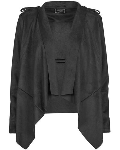 Guess Sofia Jacket Leather Jacket - Black