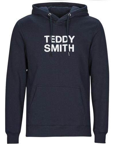 Teddy Smith Sweatshirt Siclass Hoody - Blue