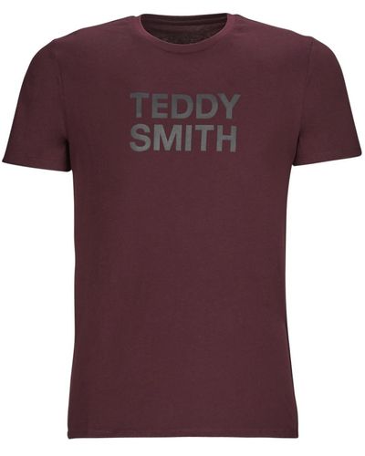 Teddy Smith T Shirt Ticlass - Purple