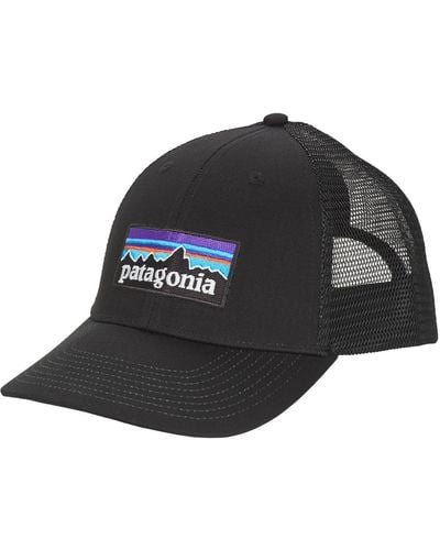 Patagonia Black P 6 Logo Trucker Hat
