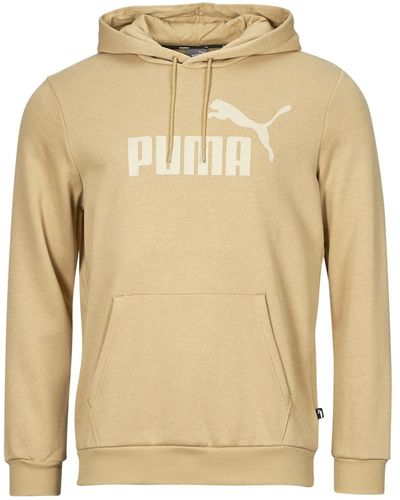 PUMA Sweatshirt Ess Big Logo Hoodie Fl (s) - Natural