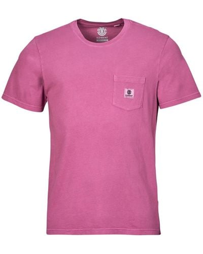 Element T Shirt Basic Pocket Pigment Ss - Pink