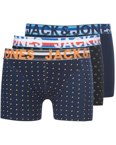 Jack & Jones Jachenrik X 3 Boxer Shorts - Blue