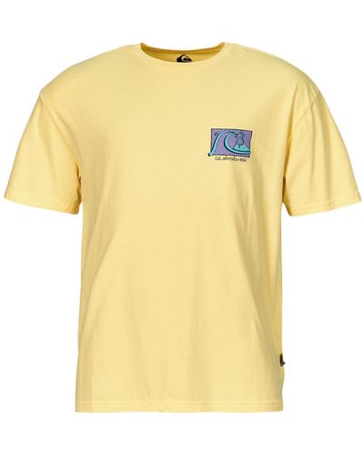 Quiksilver T Shirt Take Us Back Bubble Ss - Yellow