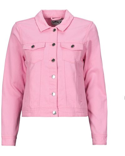 ONLY Denim Jacket Onltia - Pink